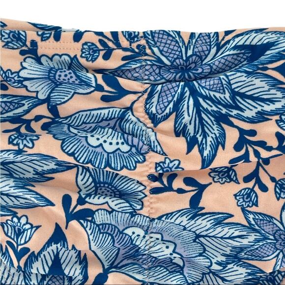 Xhilaration Women's Floral Blue Pink Ruffle Bikini Bottoms Size Small S - Picture 4 of 5